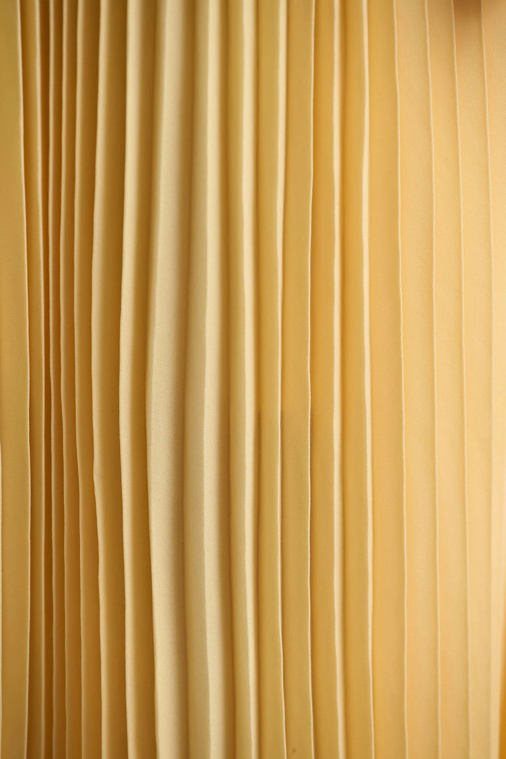 Tulip | Lemon Pleated High-Neck Midi Dress