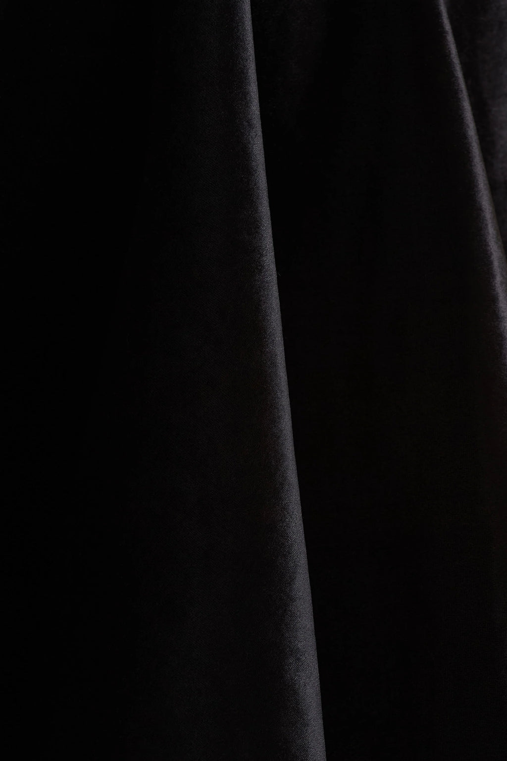 Keeley | Black Asymmetric-Neck Velvet Mini Dress With Bow Detail