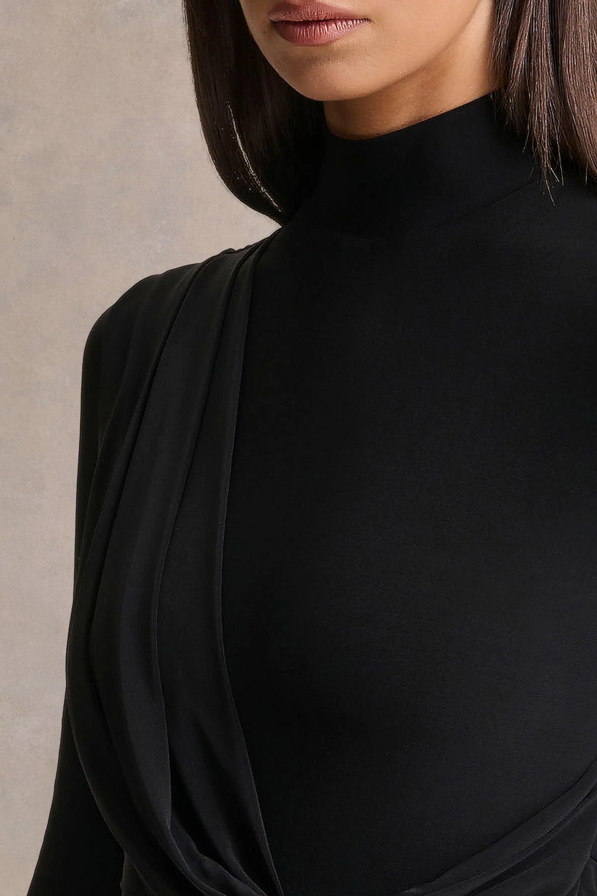 Havenna | Black High-Neck Jumpsuit