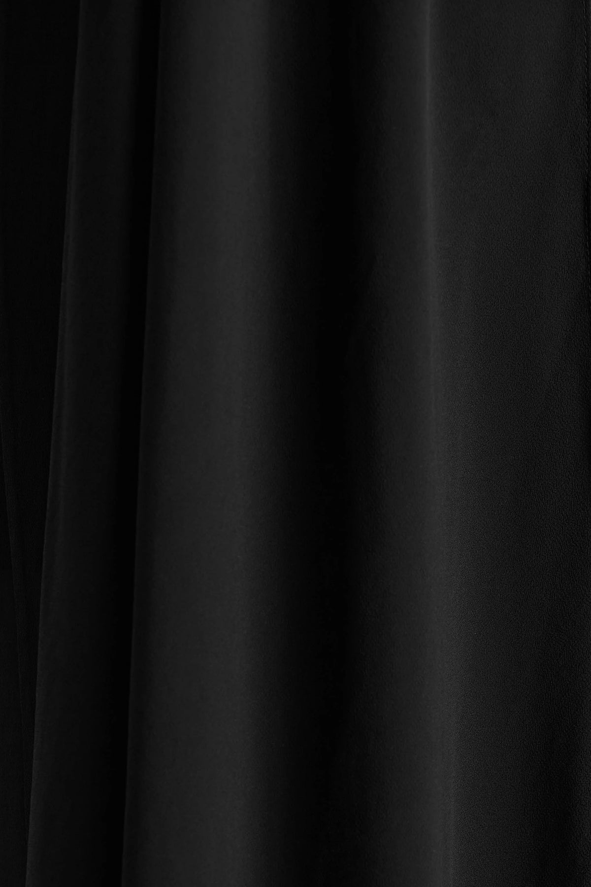 Unpredictable | Black High-Neck Maxi Dress With Back Cape Detail