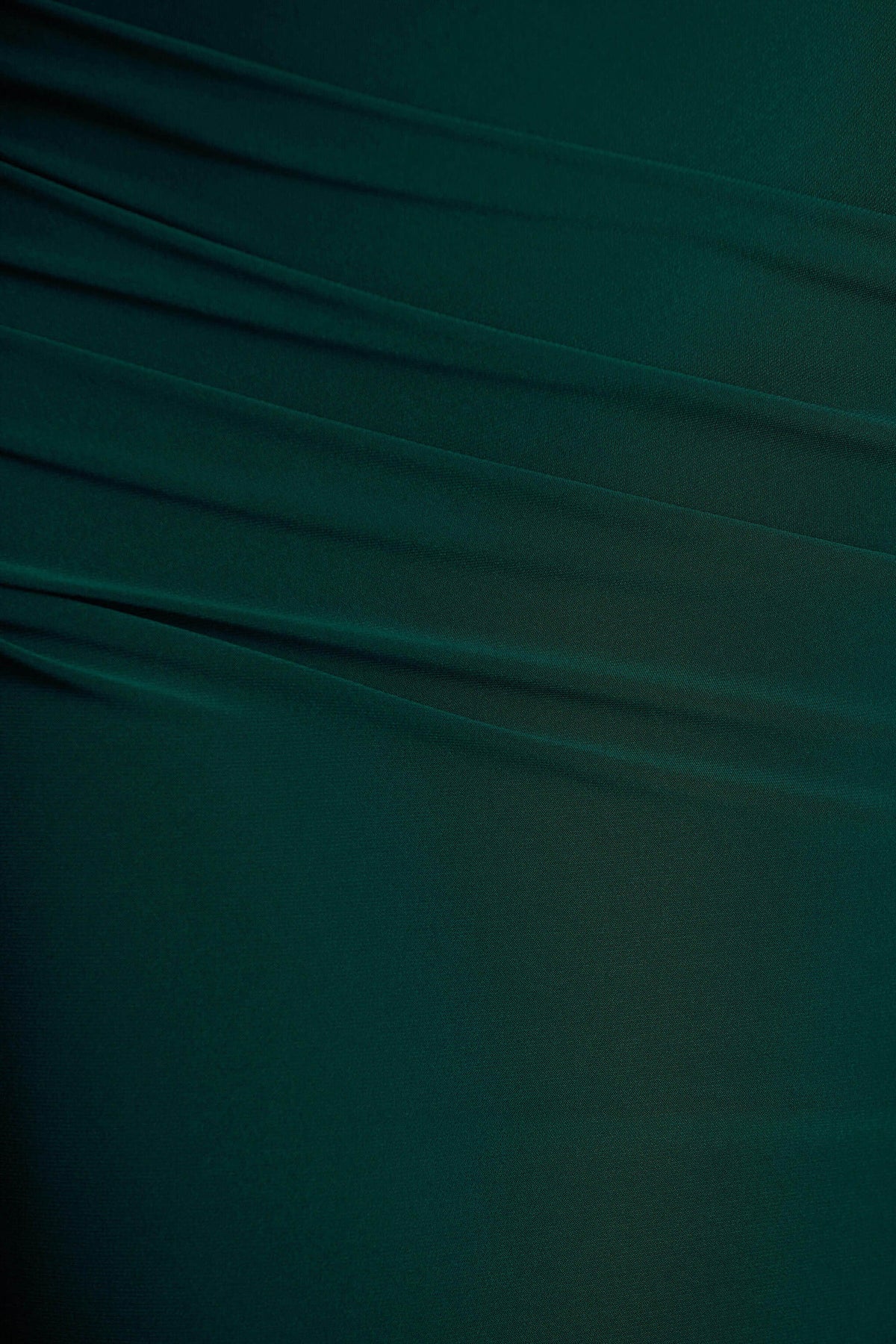 Magdelena | Bottle Green Asymmetric Cape Maxi Dress
