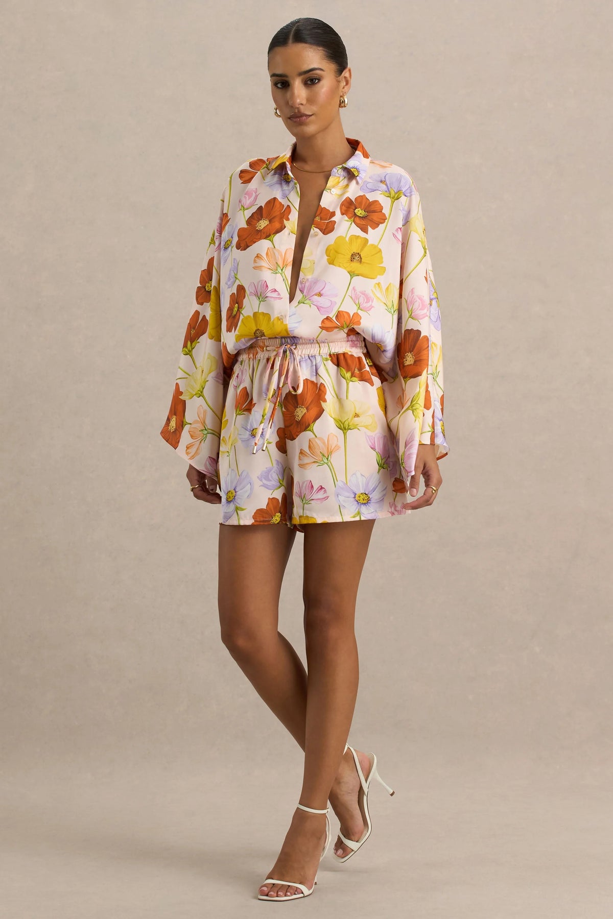 Sovran | Bright Floral Print Shorts