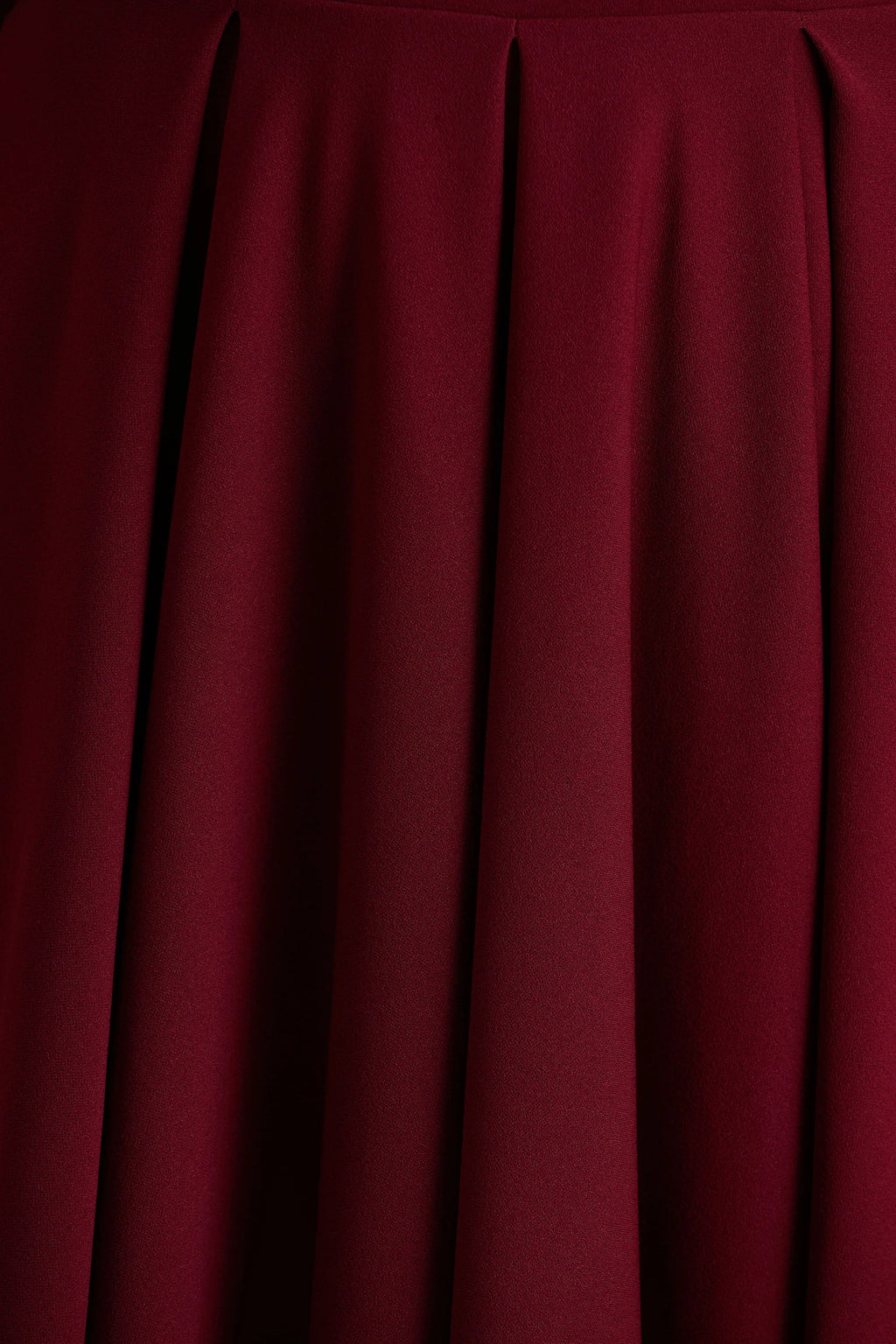 Isabella | Burgundy Bardot-Neck Midi Dress