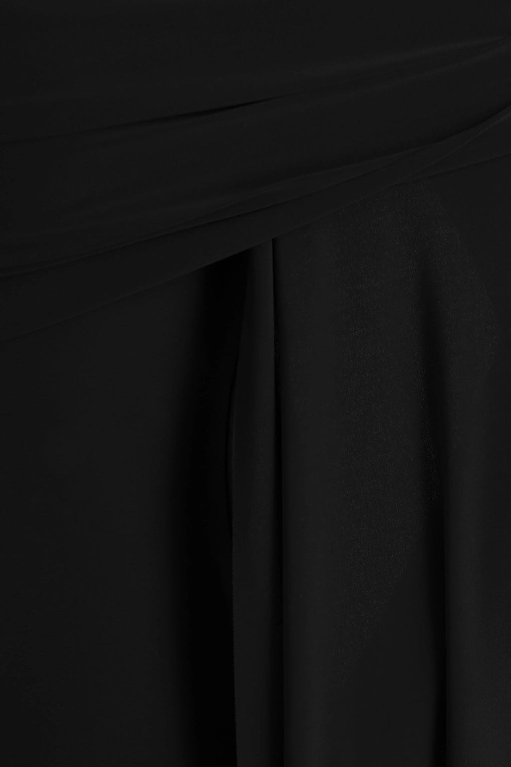 Saffina | Black Bardot-Neck Maxi Dress With Sash Detail