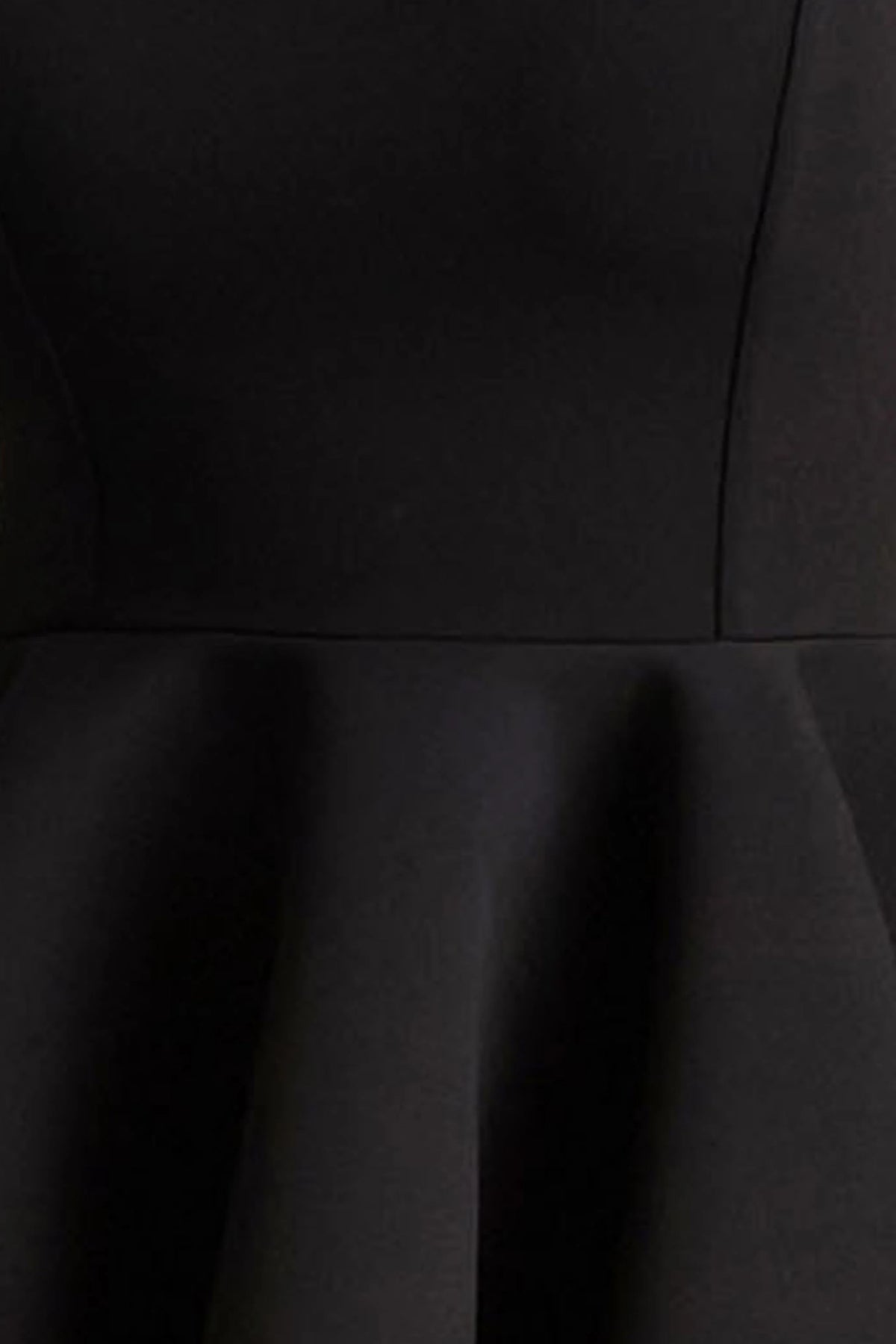 Malia | Black Sweetheart-Neck Skater Mini Dress
