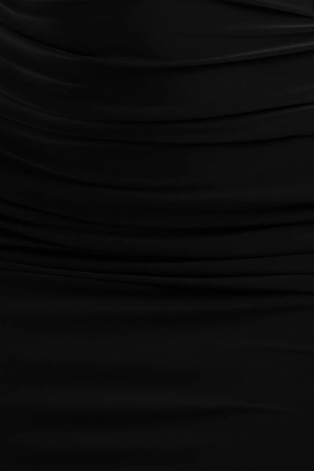 Dalarie | Black One-Shoulder Gathered Maxi Dress