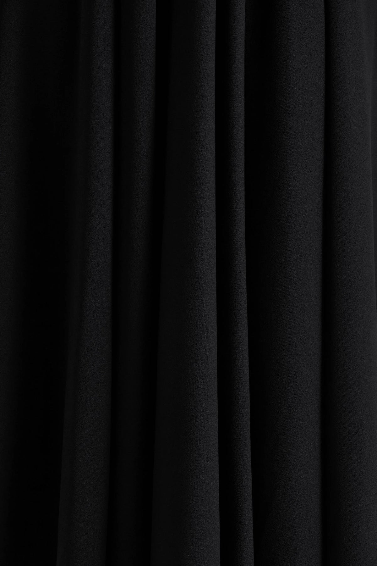 Alison | Black Square-Neck A-Line Midi Dress