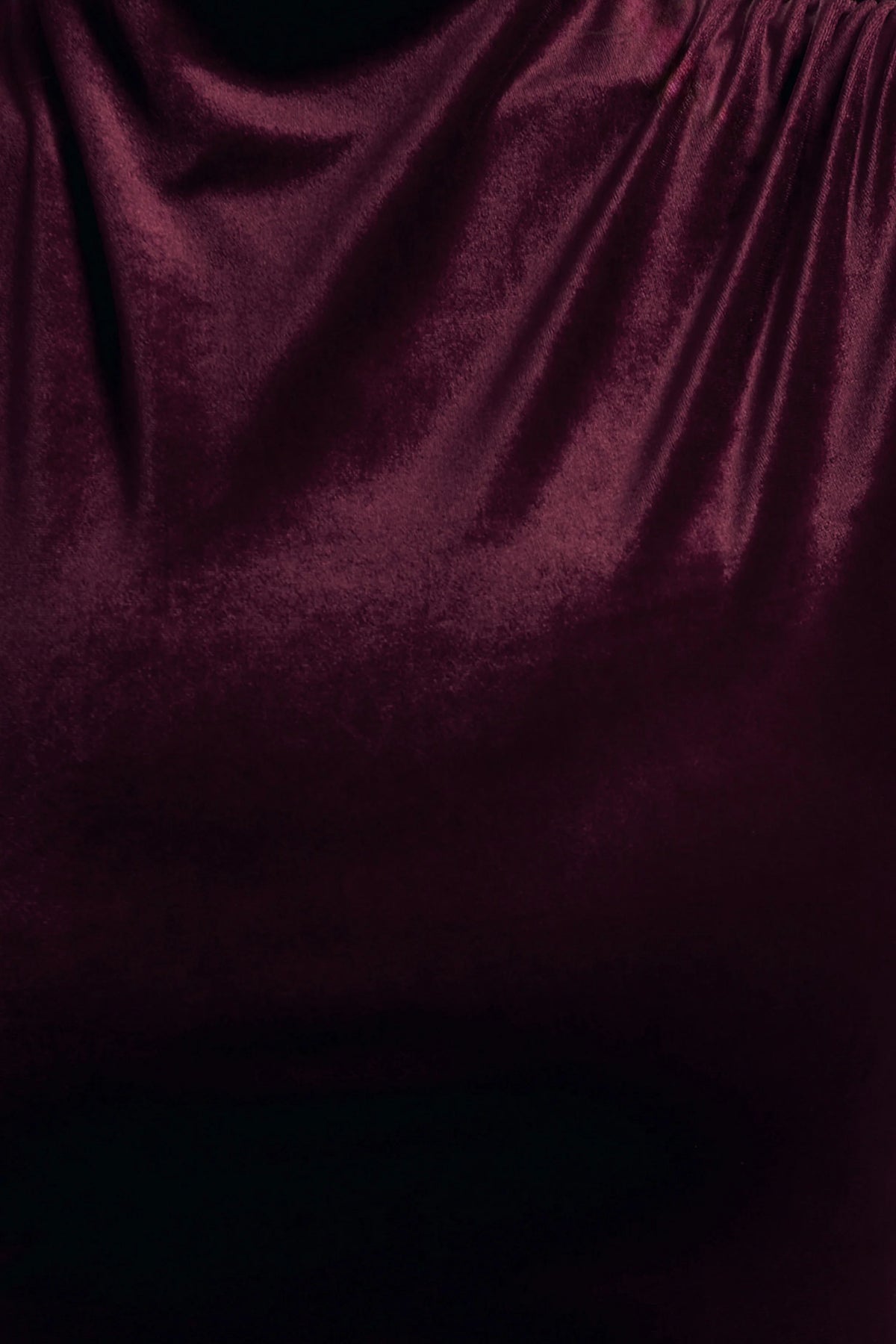 Abilene | Port Velvet High-Neck Split Maxi Dress