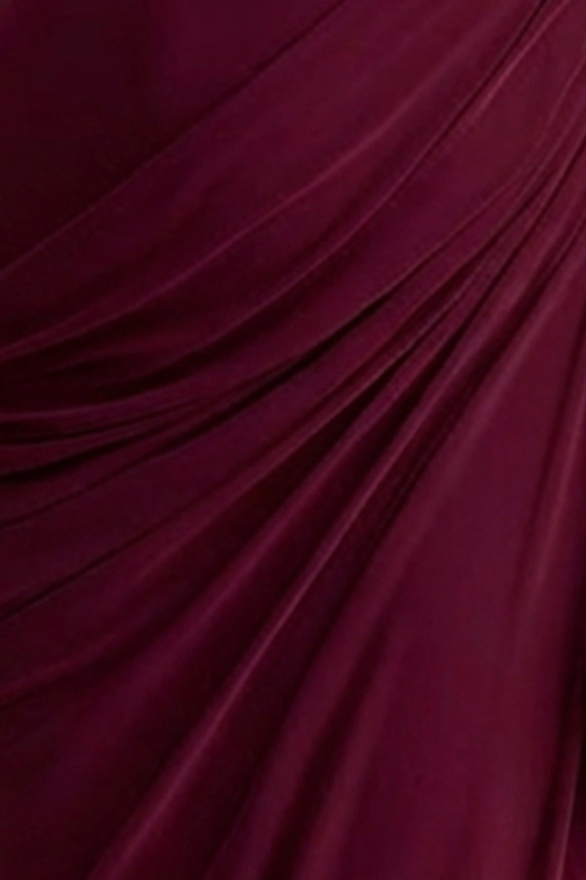 Aphra | Burgundy High-Neck Maxi Dress With Cape-Sleeve