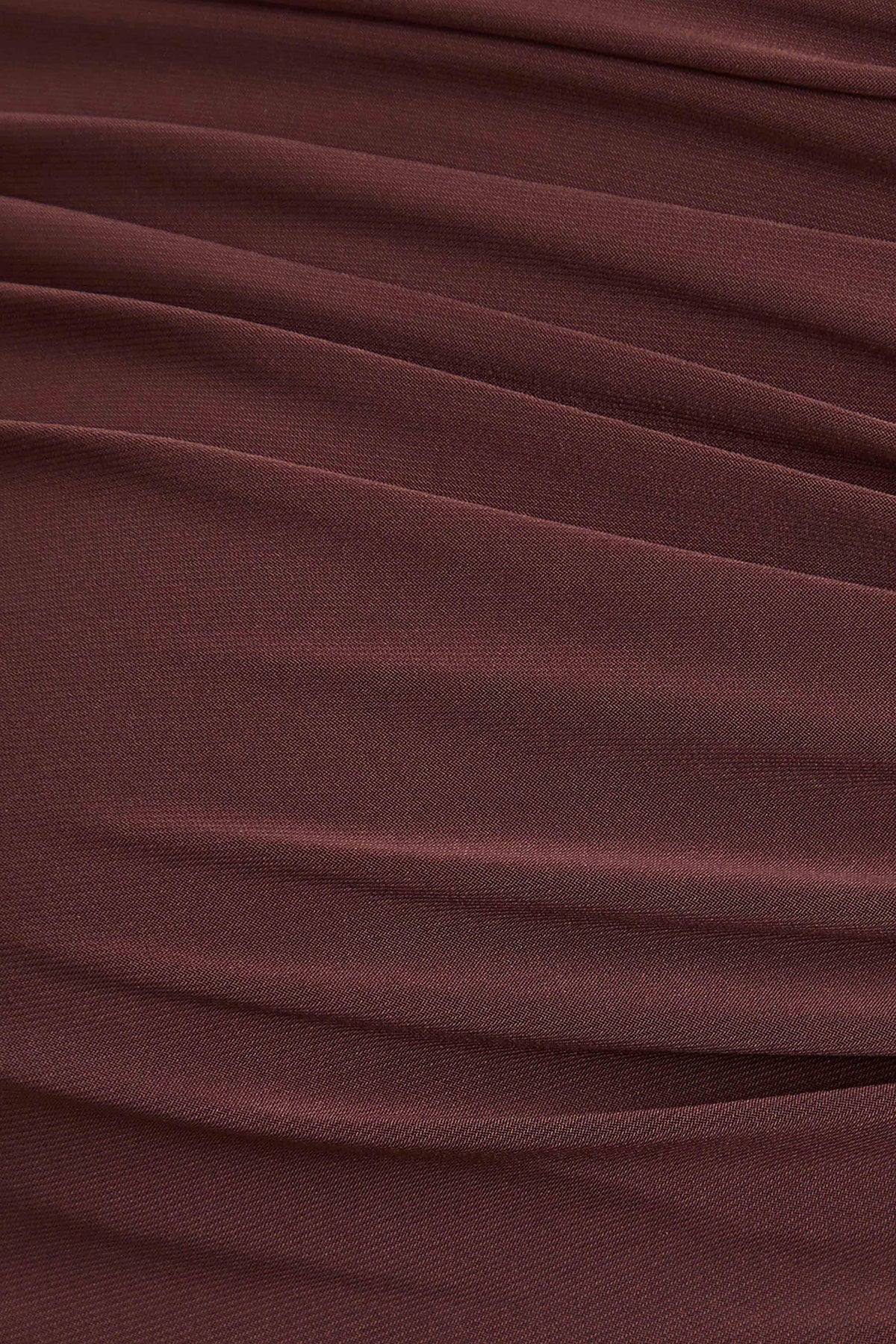 Cyra | Brown Asymmetric-Neck Maternity Maxi Dress With Sash