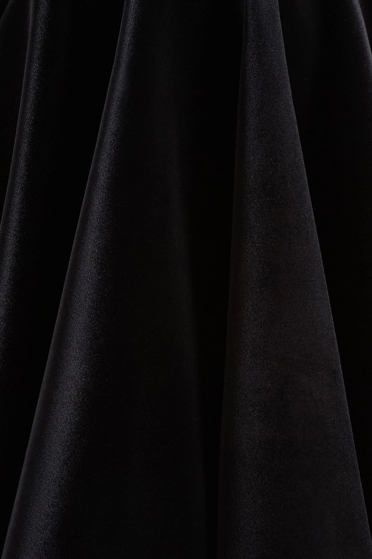 Priya | Black Velvet Mini Dress With Puff Sleeves