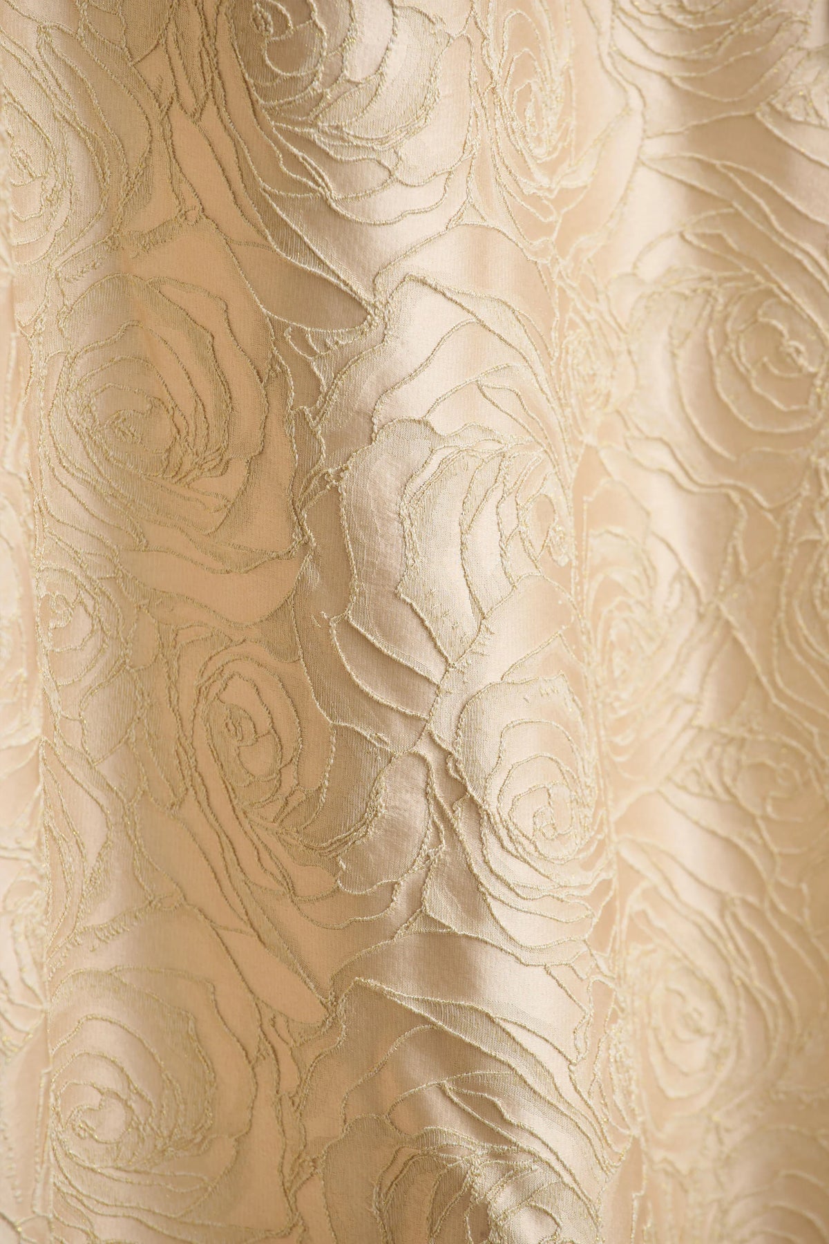 Hypnotic | Gold Jacquard Bandeau Midi Dress