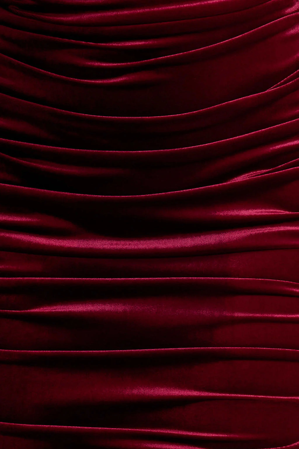 Apolline | Berry Velvet Off The Shoulder Ruched Fishtail Maxi Dress