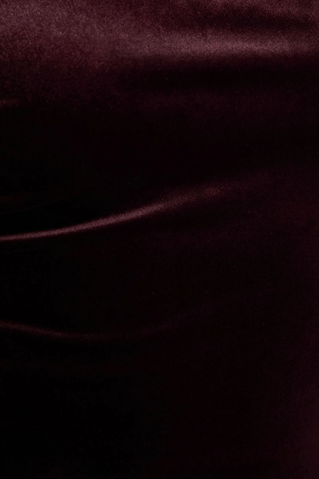Carella | Burgundy Velvet Twisted Asymmetric Midi Dress