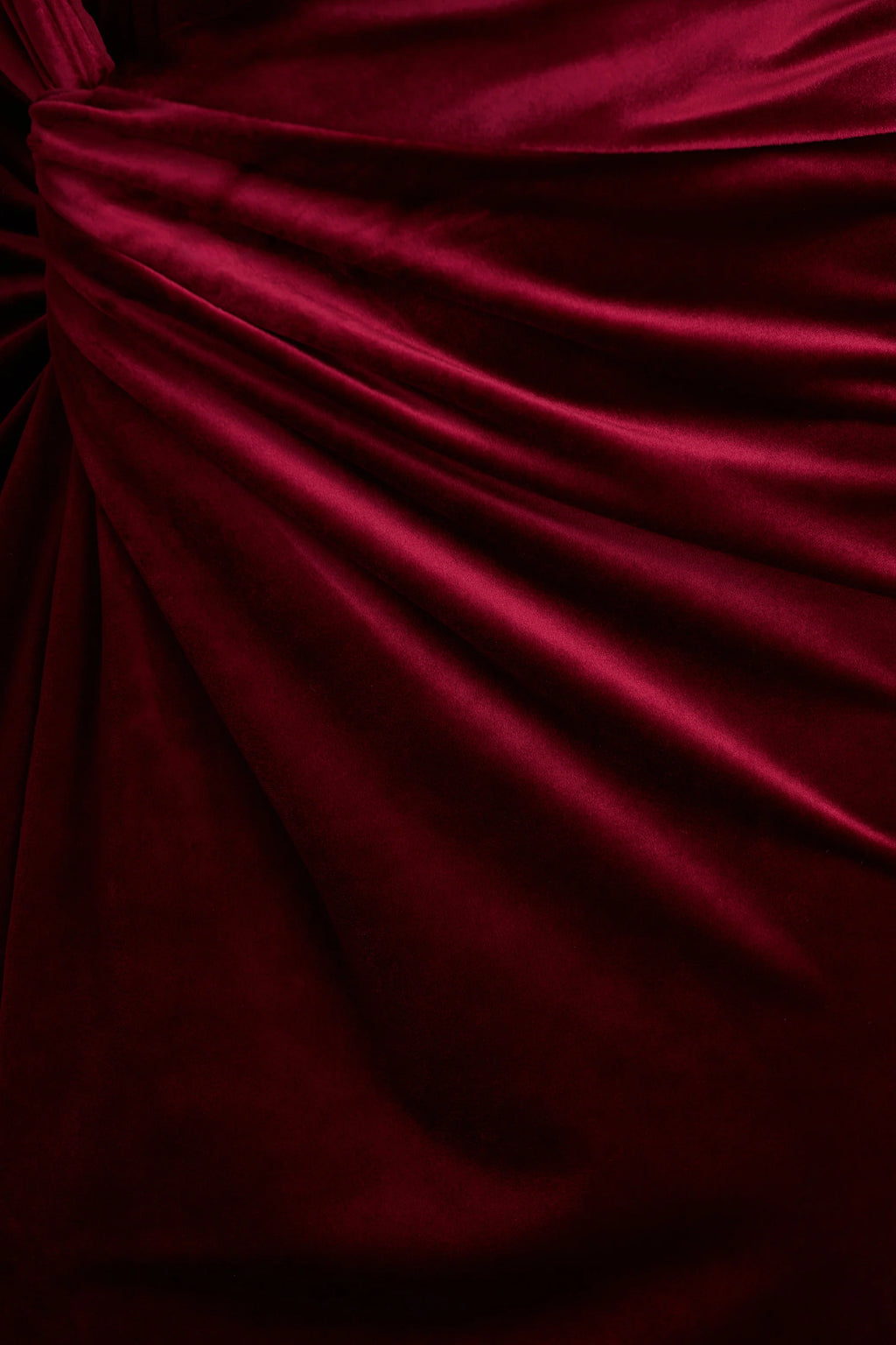 Fay | Berry Velvet Corset Style Knot Maxi Dress