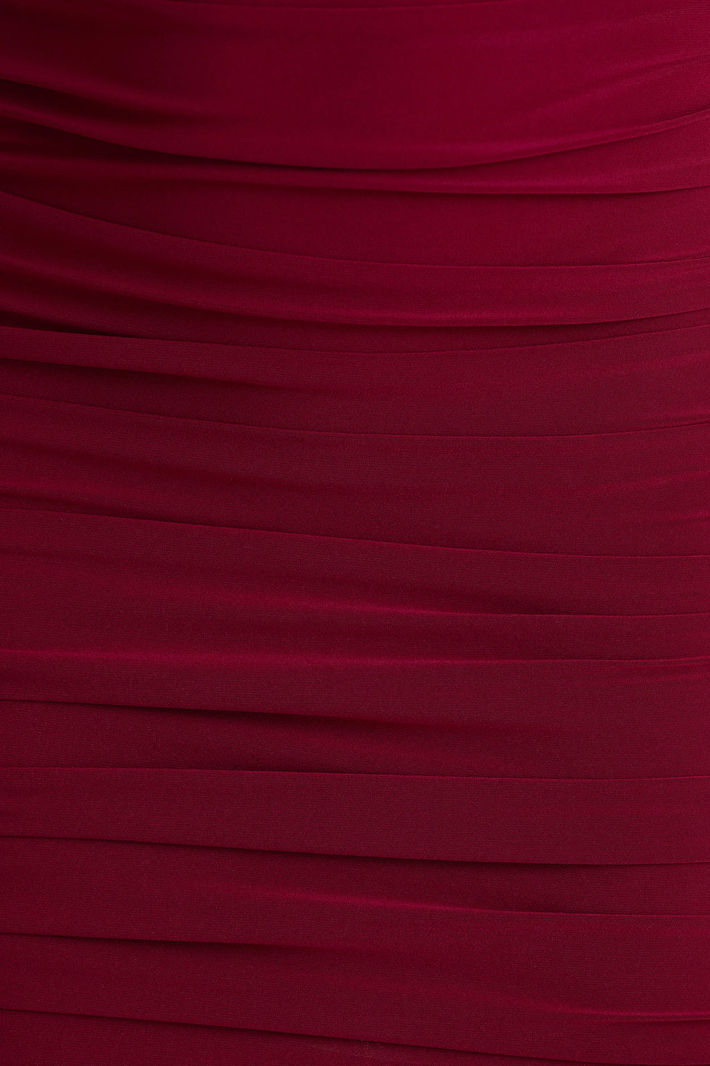 Missy | Burgundy Mini Dress With Cape-Sleeve And Ruched Detailing