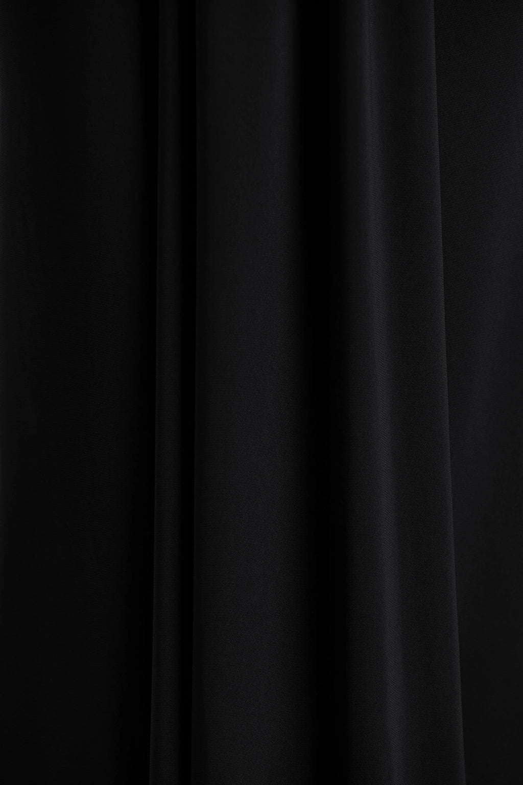 Flashy | Black Plunge-Neck Maxi Dress With Ruched Detailing