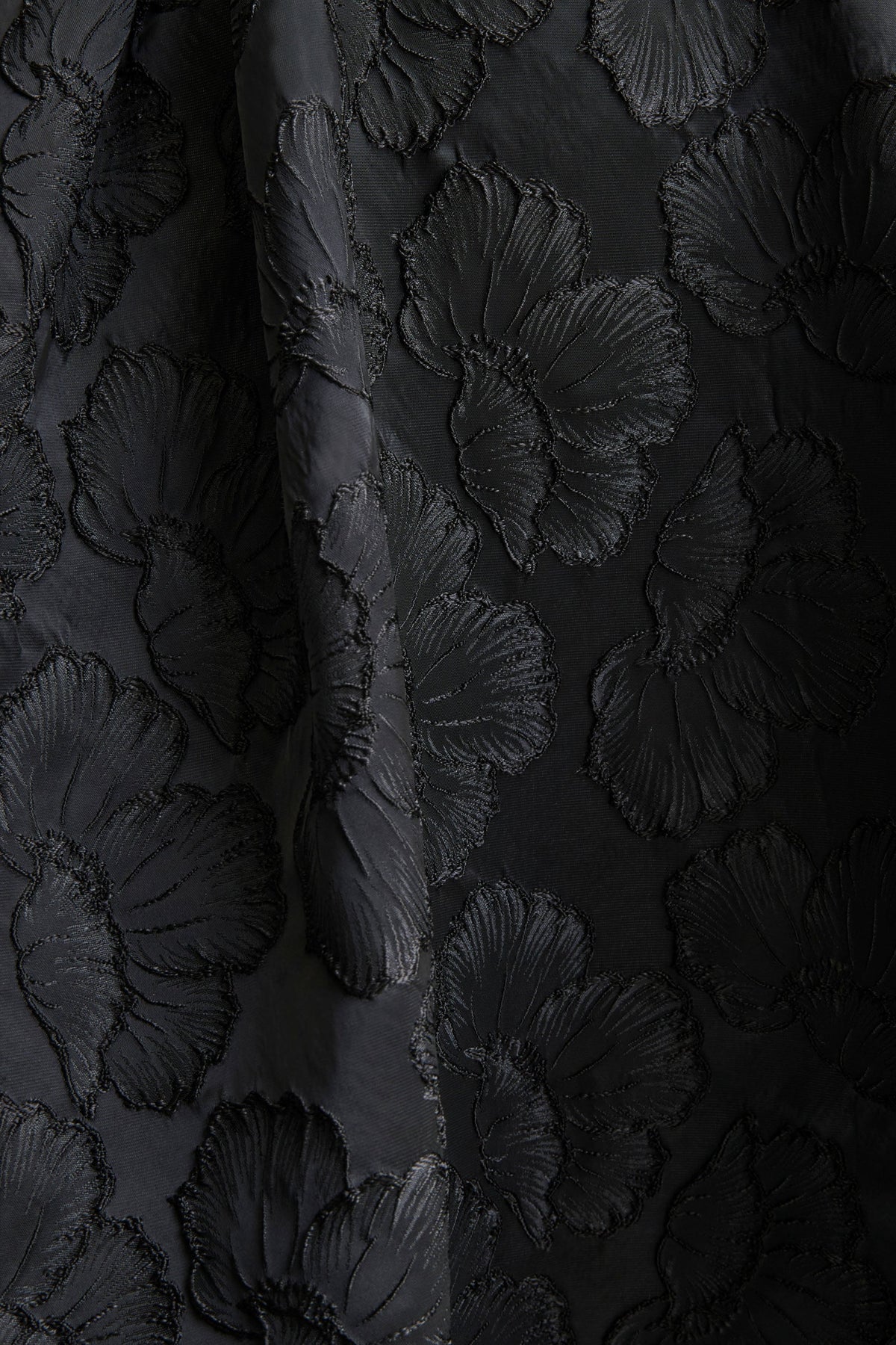 Zuma | Black Metallic Jacquard Strapless Midi Dress