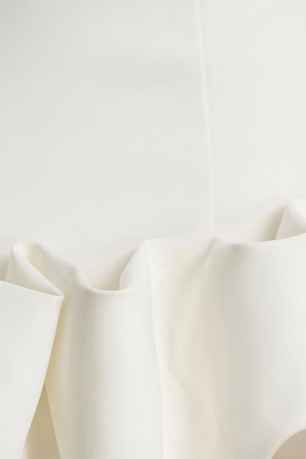 Geneve | White Halter-Neck Mini Dress With Ruffled Trim