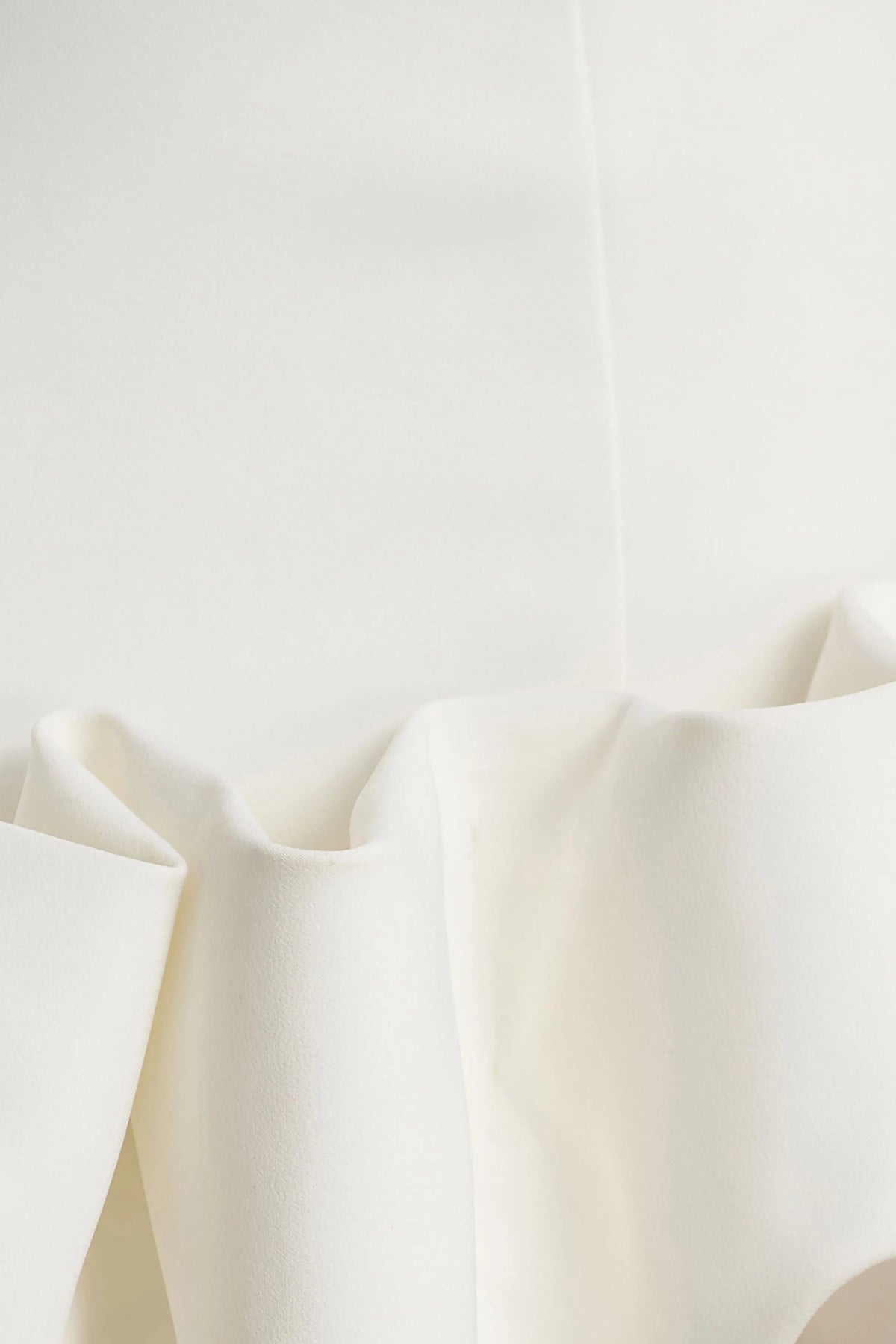 Geneve | White Halter-Neck Mini Dress With Ruffled Trim
