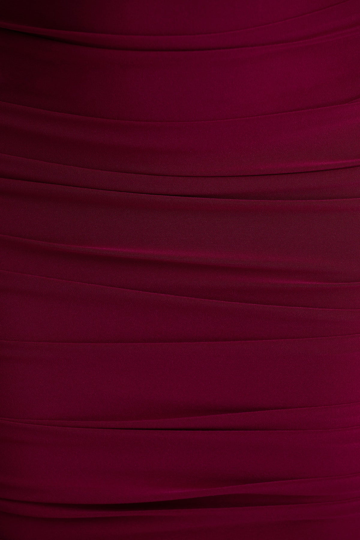 Tamara | Burgundy Long-Sleeve Ruched Midi Dress