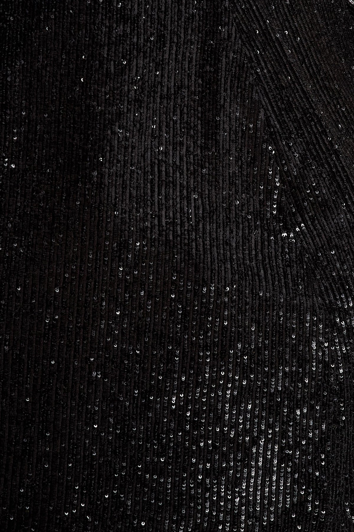 Clarabell | Black Sequin Bandeau Structured Mini Dress