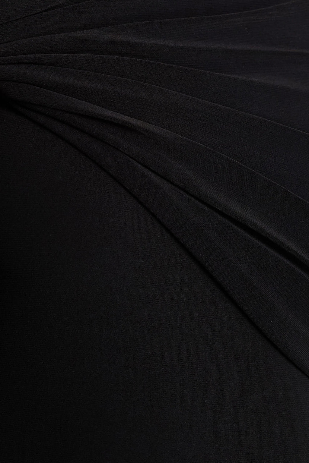 Alexia | Black Asymmetric-Neck Maxi Dress With Gold-Details