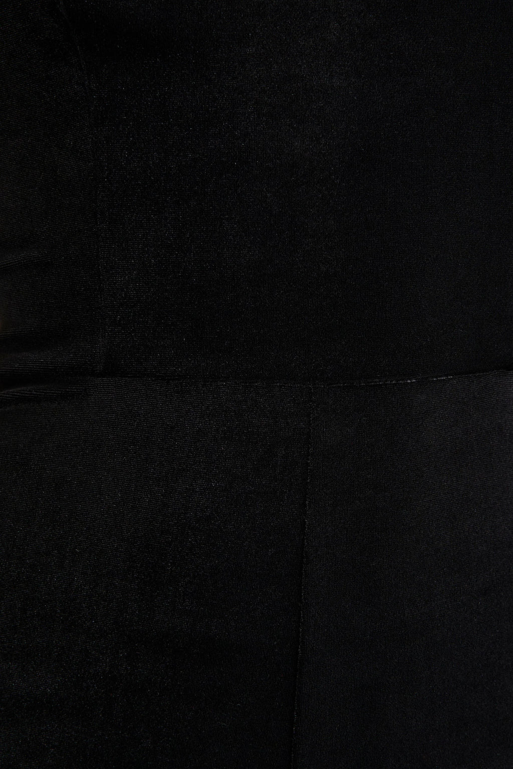 Arcane | Black Velvet Bandeau Jumpsuit With Scarf