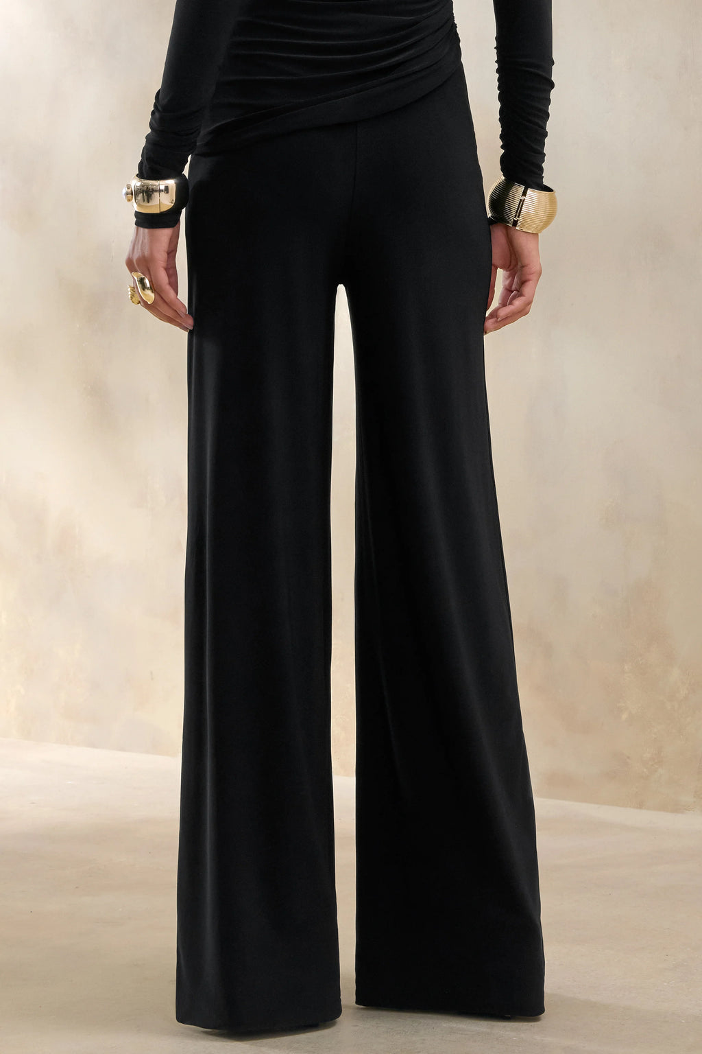 Safirra | Black Wide-Leg Trouser