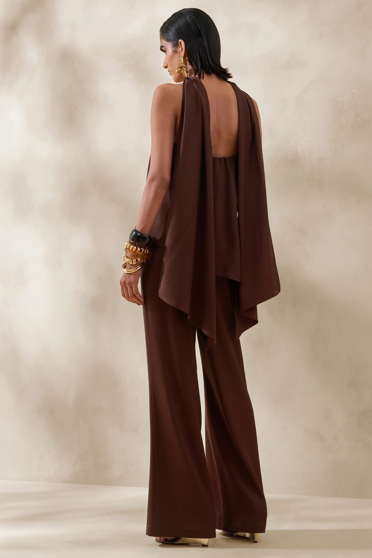 Seloria | Brown Wide-Leg Trouser