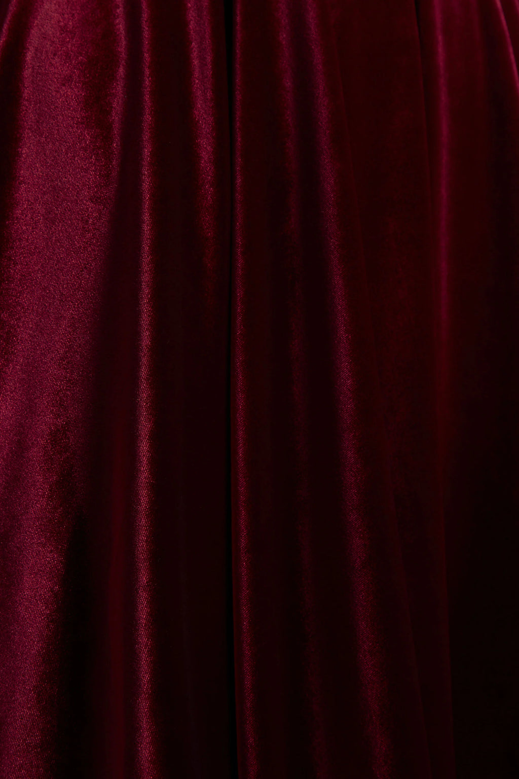 Roxanne | Burgundy Velvet Square-Neck Mini Dress