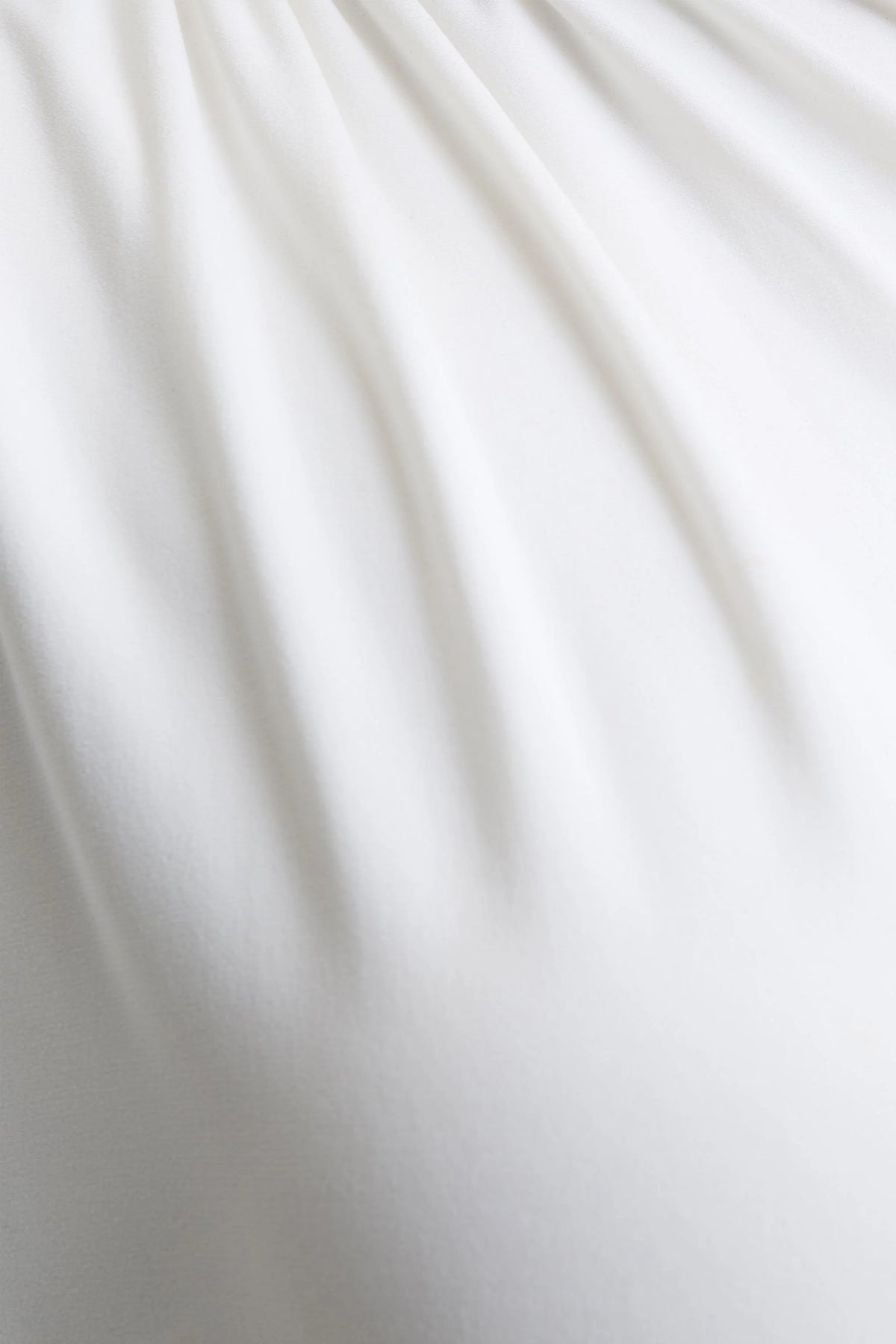 Tropic | White High-Neck Maxi With Long Cape Sleeve