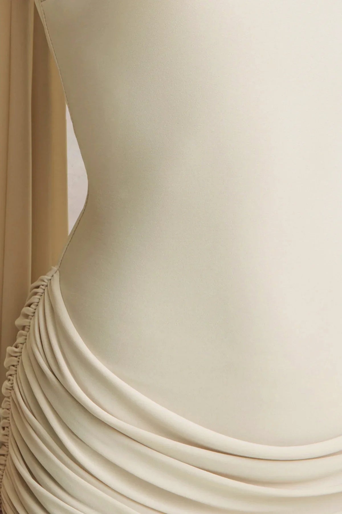 Graciella | Stone Bandeau Maxi Dress With Draped Detailing And Scarf