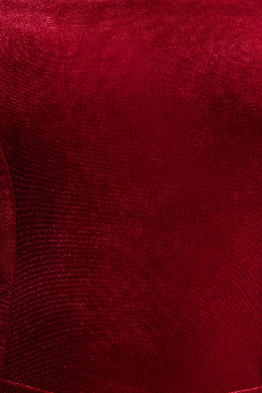 Arcane | Burgundy Velvet Bandeau Jumpsuit With Scarf