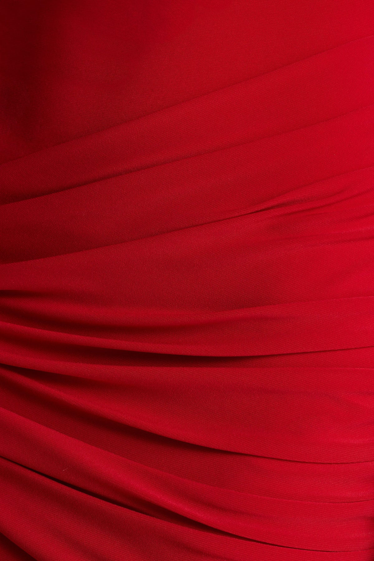 Petronia | Red V-Neck Maxi Dress With Wrap-Detail