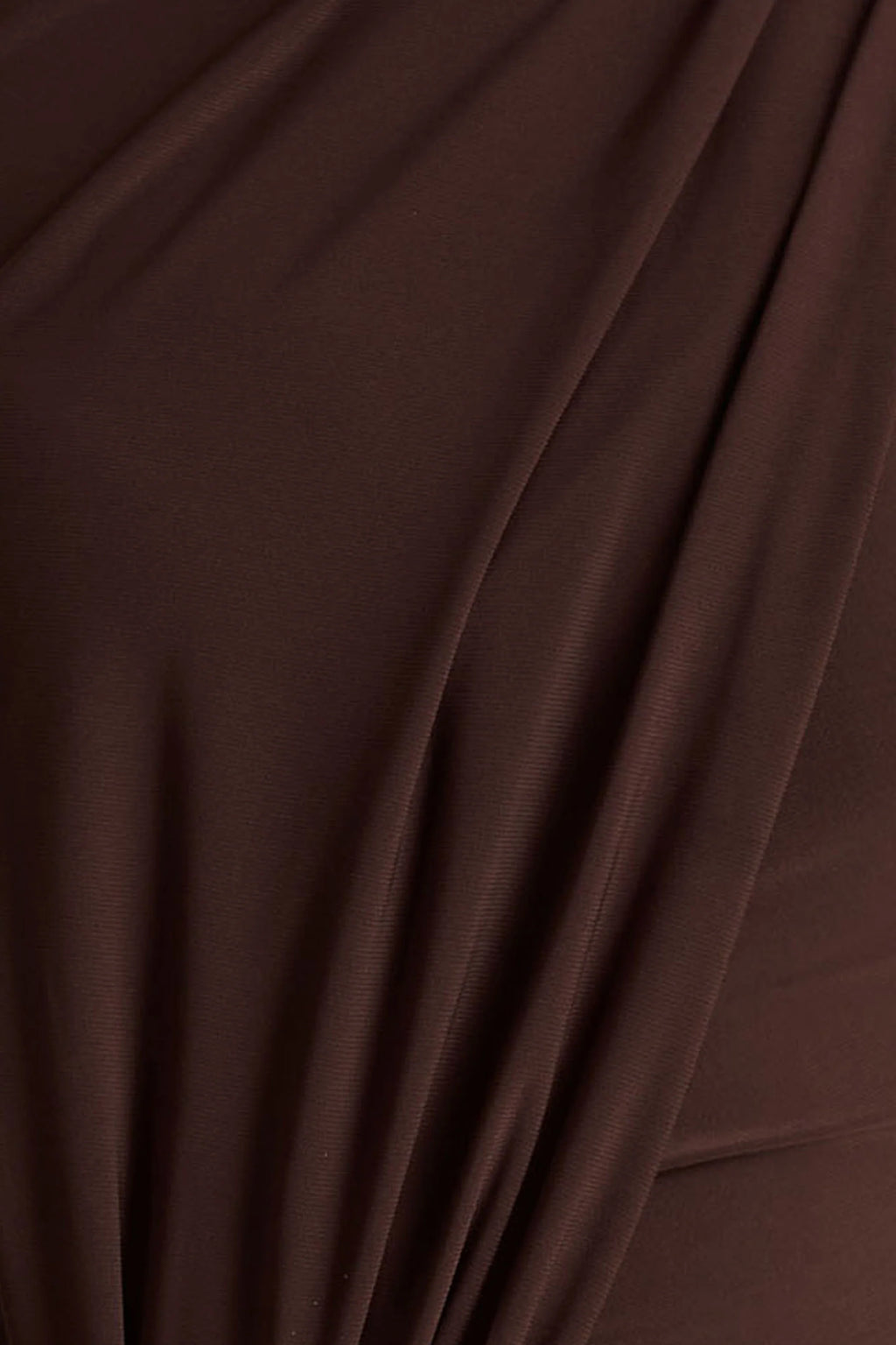 Zadie | Brown High-Neck Maxi Dress With Gathered-Detail